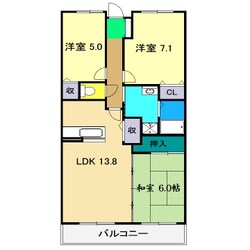 リヴィエール大高の物件間取画像